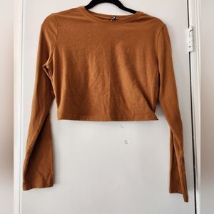 Shein brown crop top